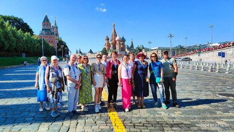 Группа участников на Красной площади