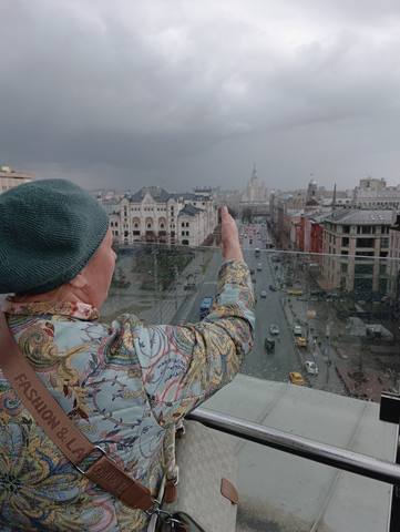 Урок на смотровой площадке: вид на центр Москвы